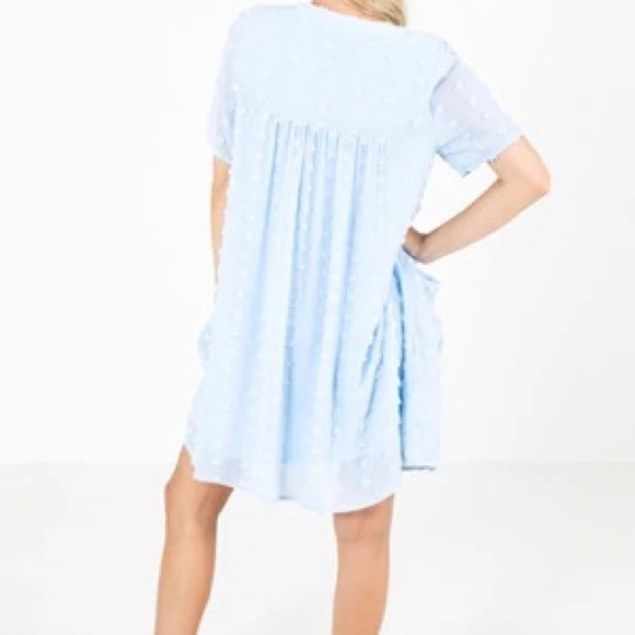 Light Blue Mini Dress - Picture 2 of 5